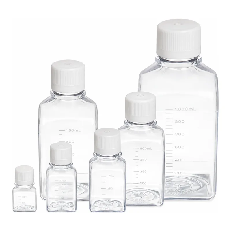 Daihan Science Biofil 30~1,000㎖ PETG Sterile Square Media Bottle, Hi-Transparent<br>Heavy-duty