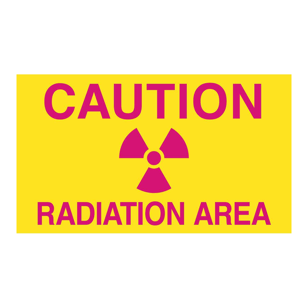 Brady Caution Radiation Area Sign