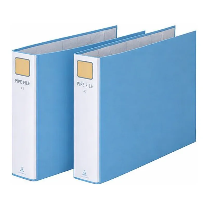 OFFICENEX 문화 A3 파이프바인더 70mm*80mm 군타입(B872-81/하늘)
