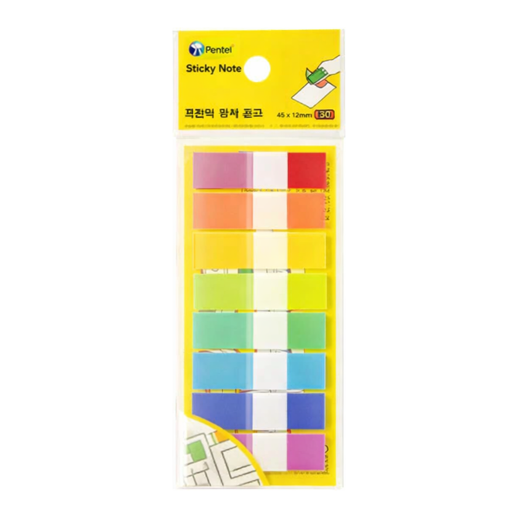 OFFICENEX 프린텍 스티키노트 팝업플래그 9색 44*12 10매 F4412-9