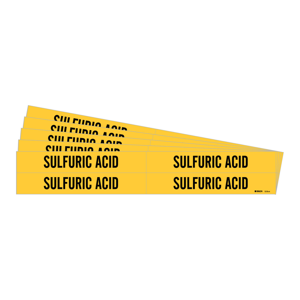 Brady SULFURIC ACID Pipe Marker