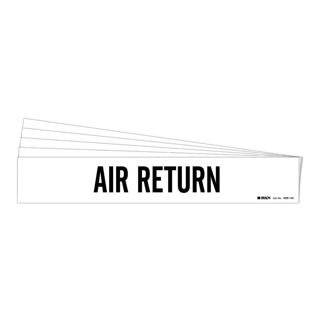Brady AIR RETURN Pipe Marker