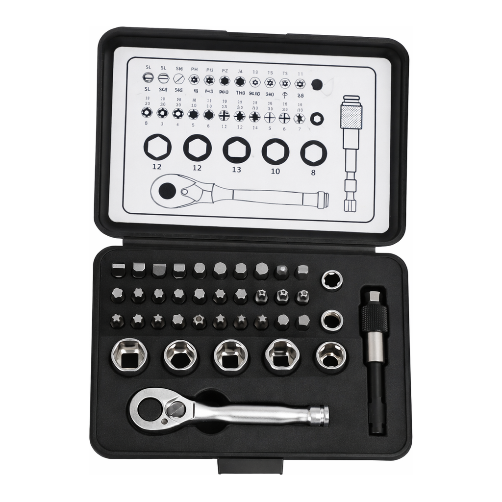OFFICENEX [P]1/4인치 소켓&비트 세트 (39Pcs/SET/타입:6각/NAVI)
