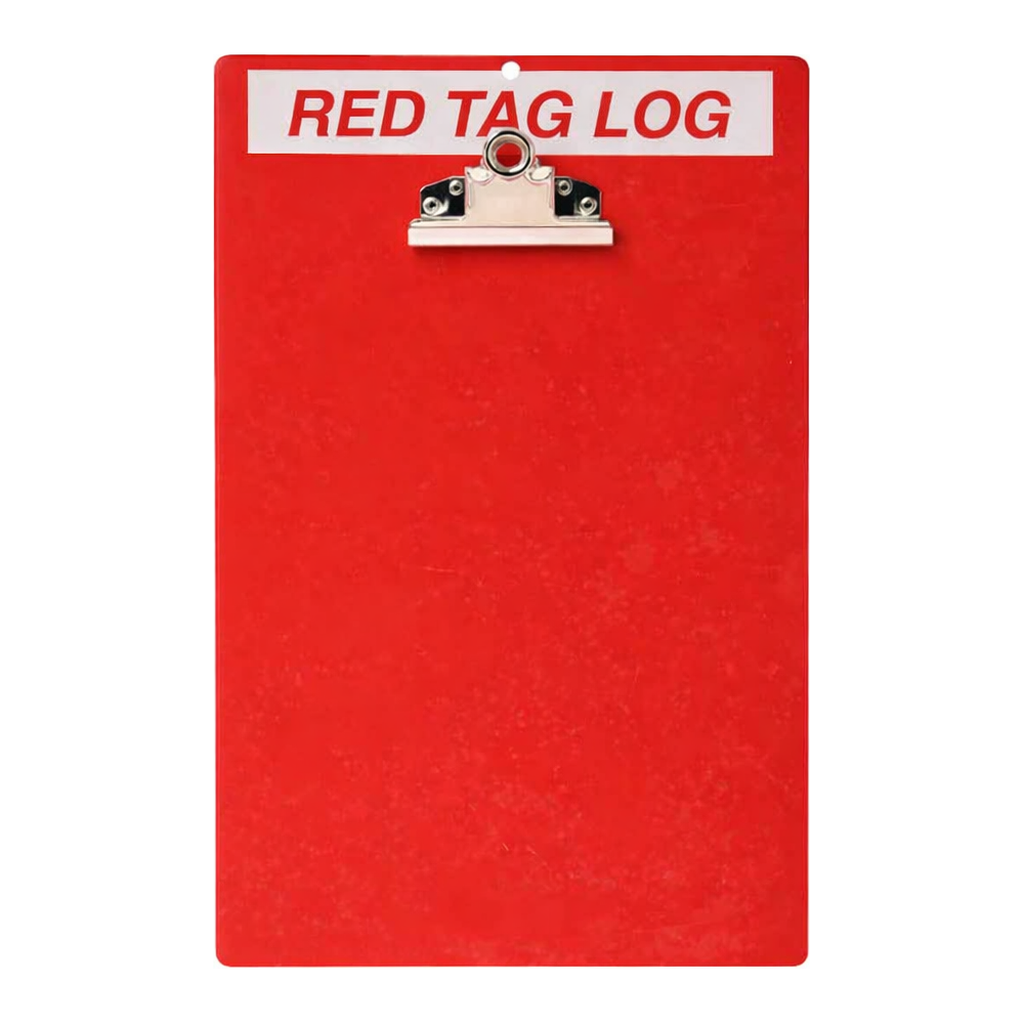 Brady 5S Red Tag Clipboard