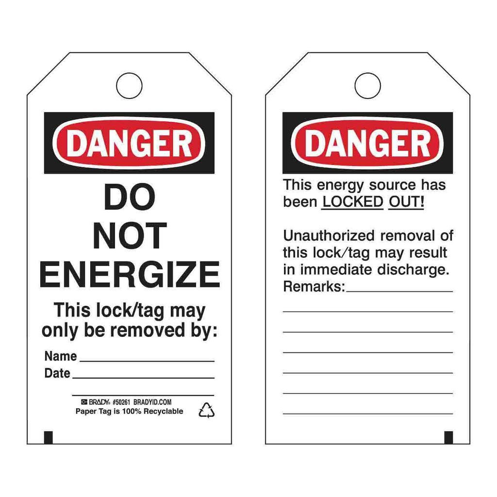 Brady Lockout Tags