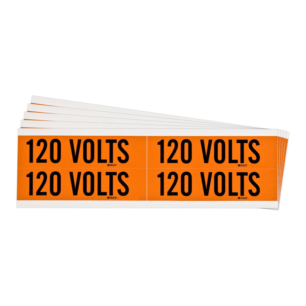 Brady 120 Volts Conduit and Voltage Labels