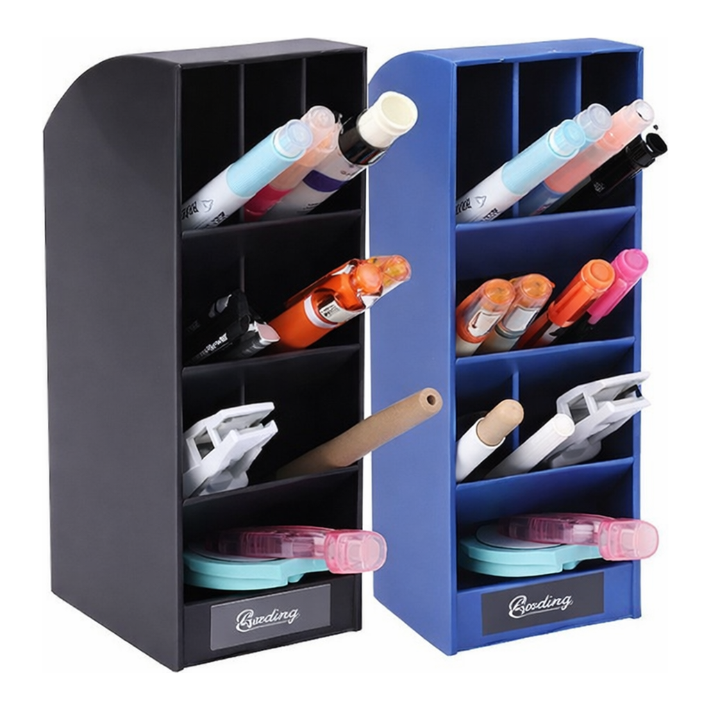 OFFICENEX 아카데미 펜꽂이 MW-626 흑색(스텐드형, 77x85x210mm)
