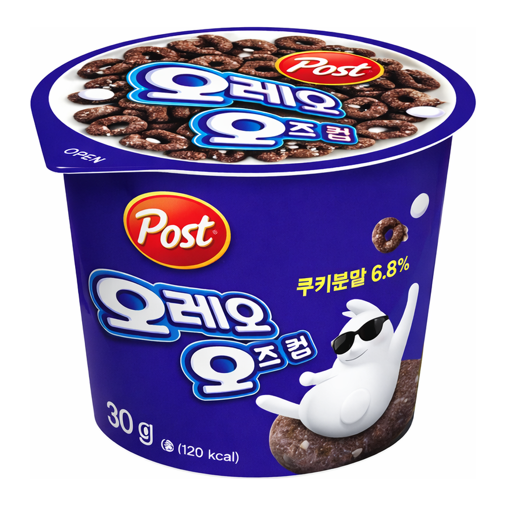 OFFICENEX [P]포스트 컵 시리얼 오레오오즈(30g*12입)
