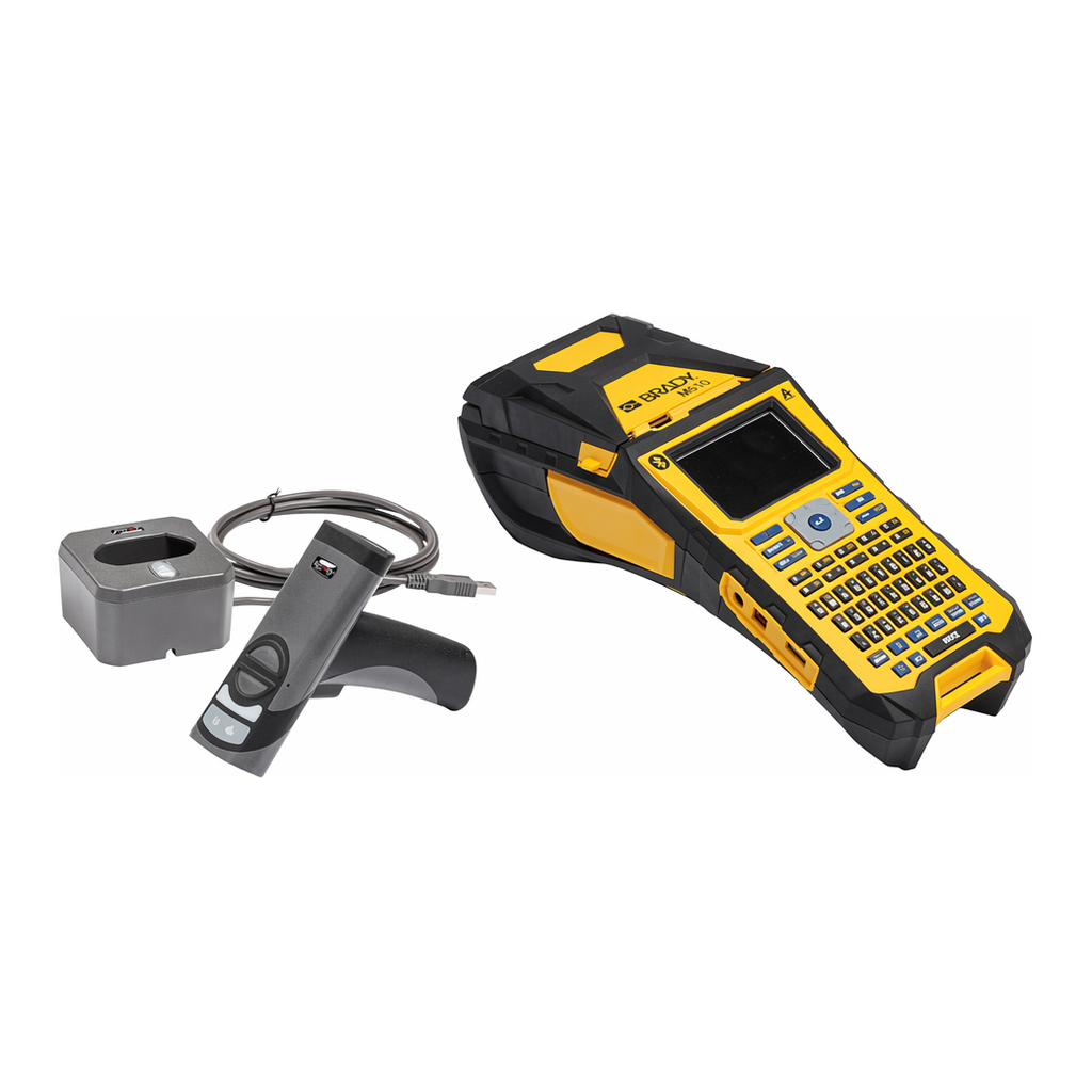Brady M610 Label Maker with CR2700 Barcode Scanner and Software Kit
