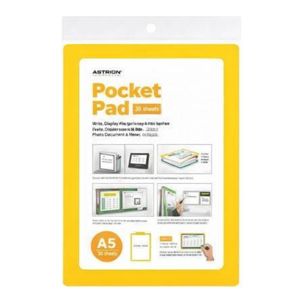 OFFICENEX [P]포켓패드 A5(PP0015/8843/노랑/아트사인)