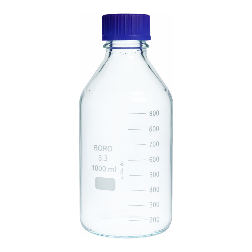 Restek 1L Safety Coated Bottle, Graduated, GL45 Threads