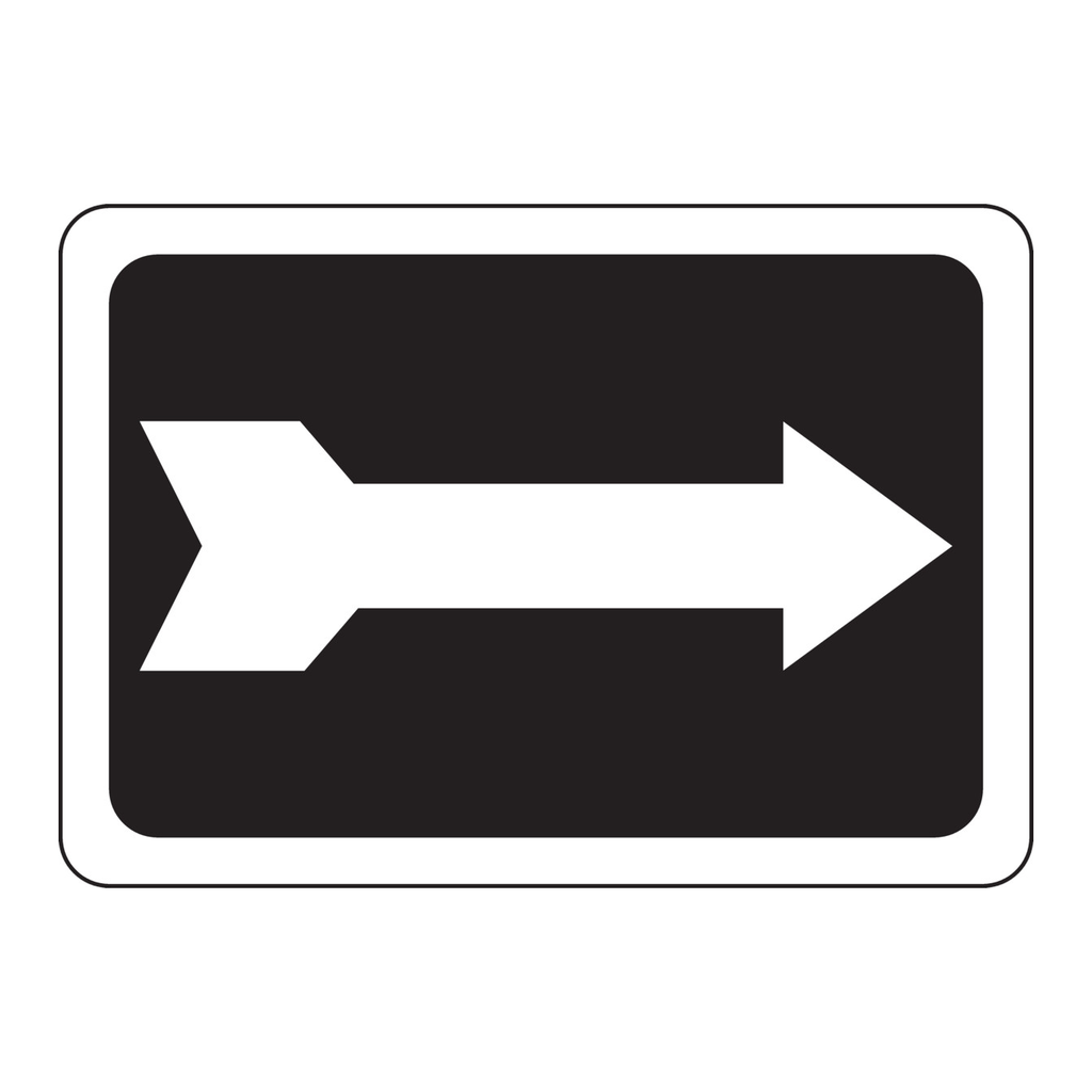 Brady Right Arrow Sign