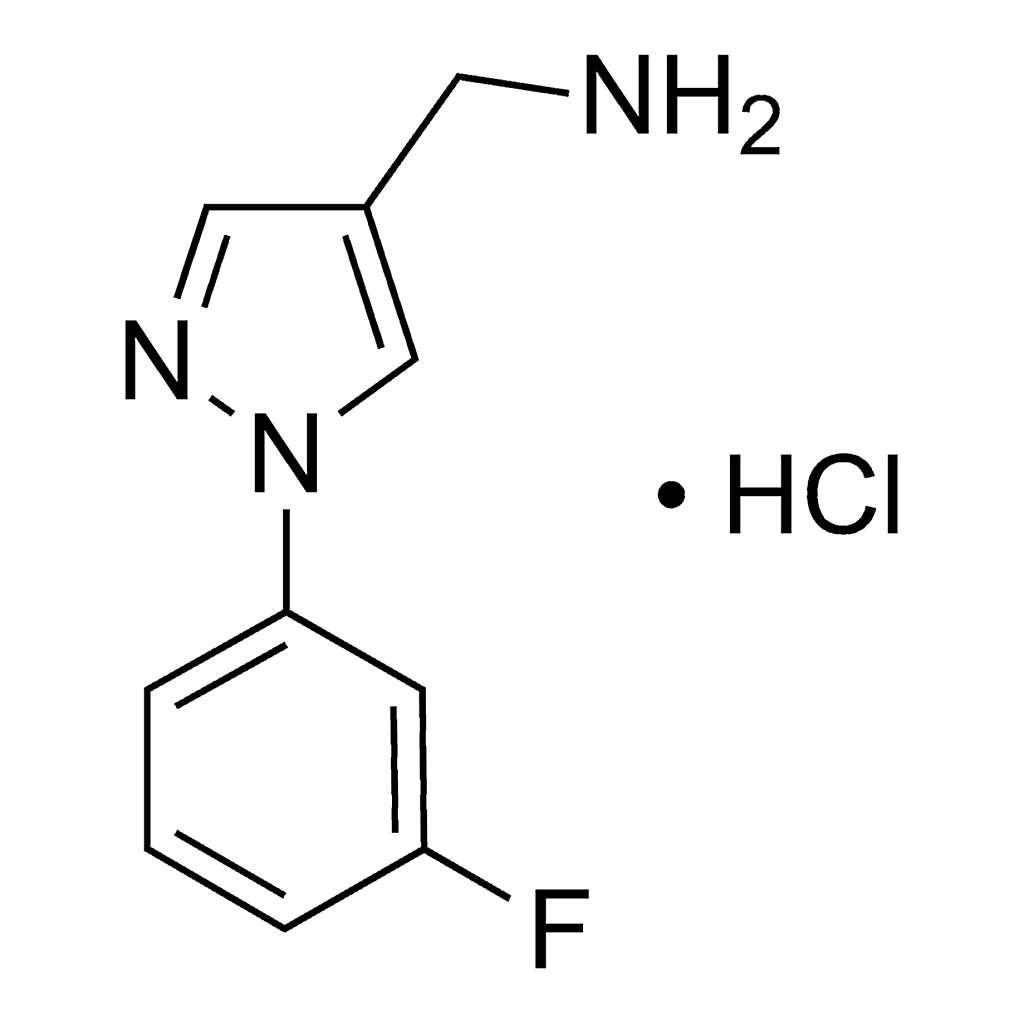 Merck 1-[1-(3-Fluorophenyl)-1H-pyrazol-4-yl]methanamine hydrochloride