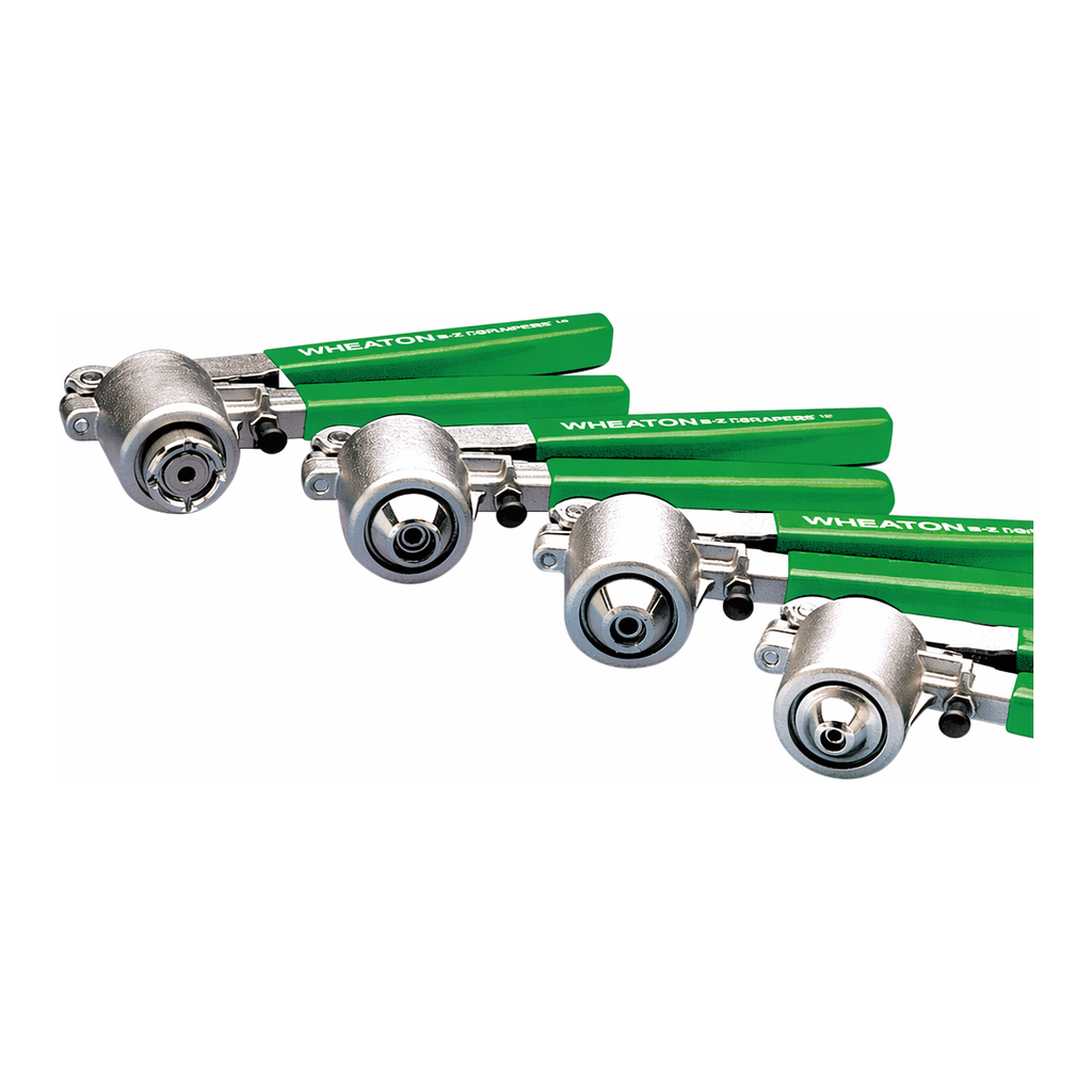 Daihan Science Wheaton Hi-grade E-Z Decapper, Ergonomic Handles, Labeled for Quick Identificat