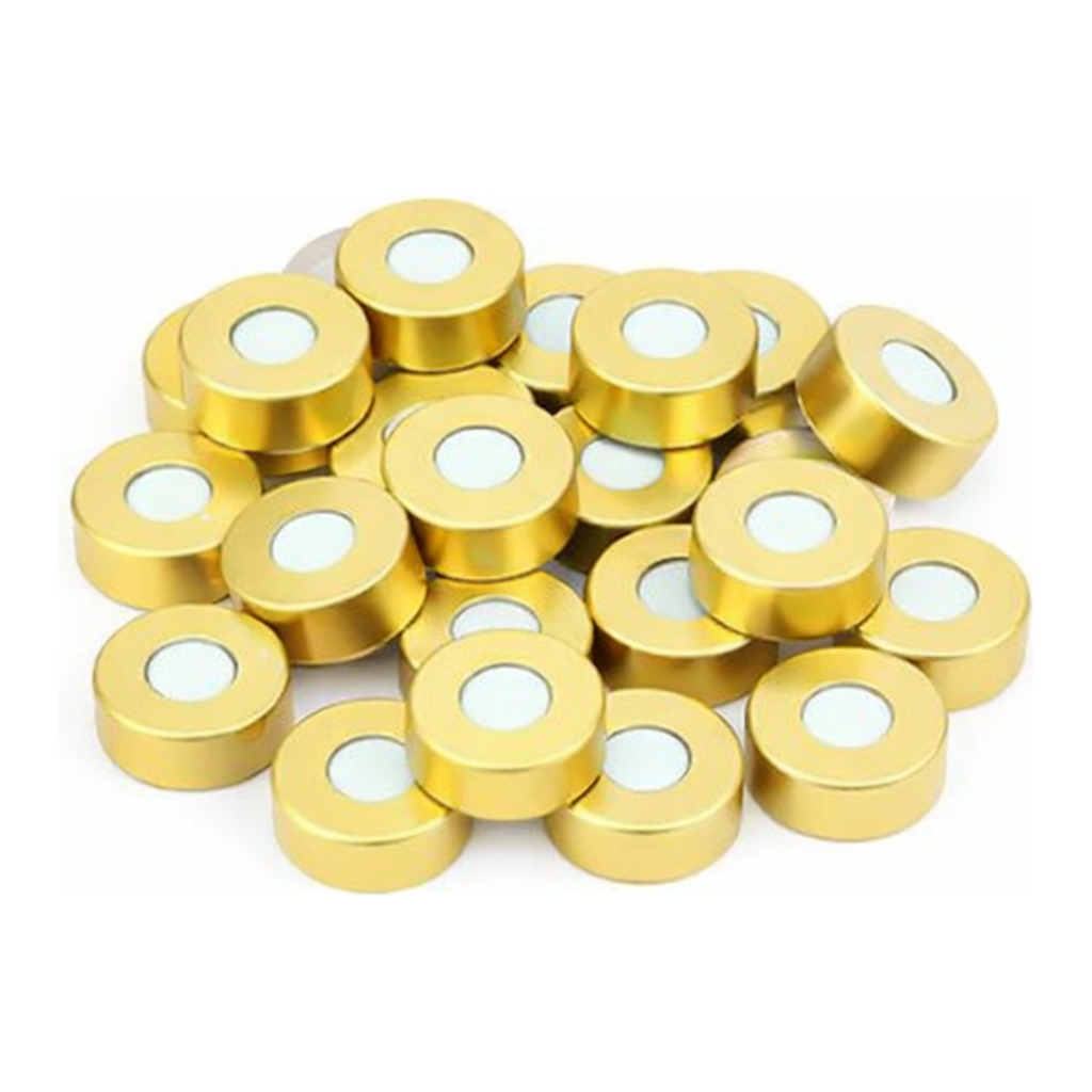 Restek Magnetic Seal w/Septa, 20mm Magnetic Crimp Cap with PTFE/Silicone Septum (tan/white) w/8mm