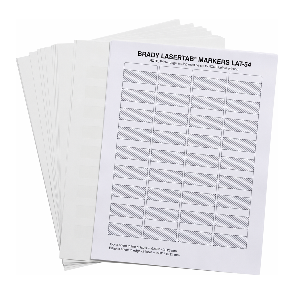Brady LaserTab Self Laminating Polyester Labels