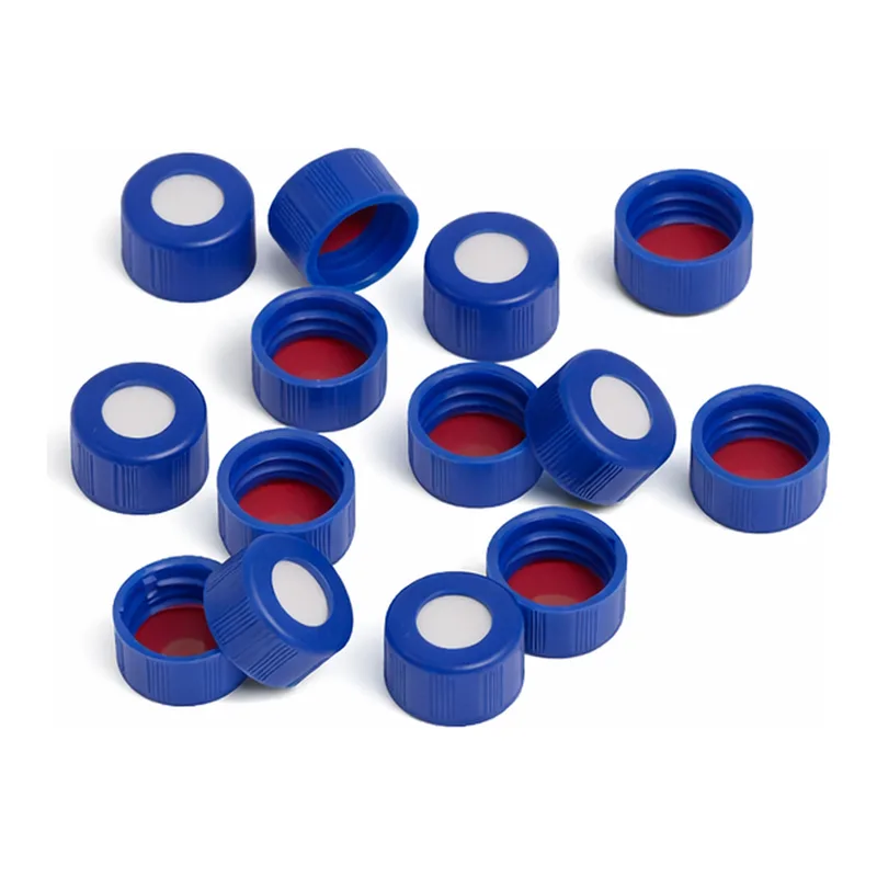 Agilent BND Blue Scr Cap PTFE/Wht Si septa 100pk