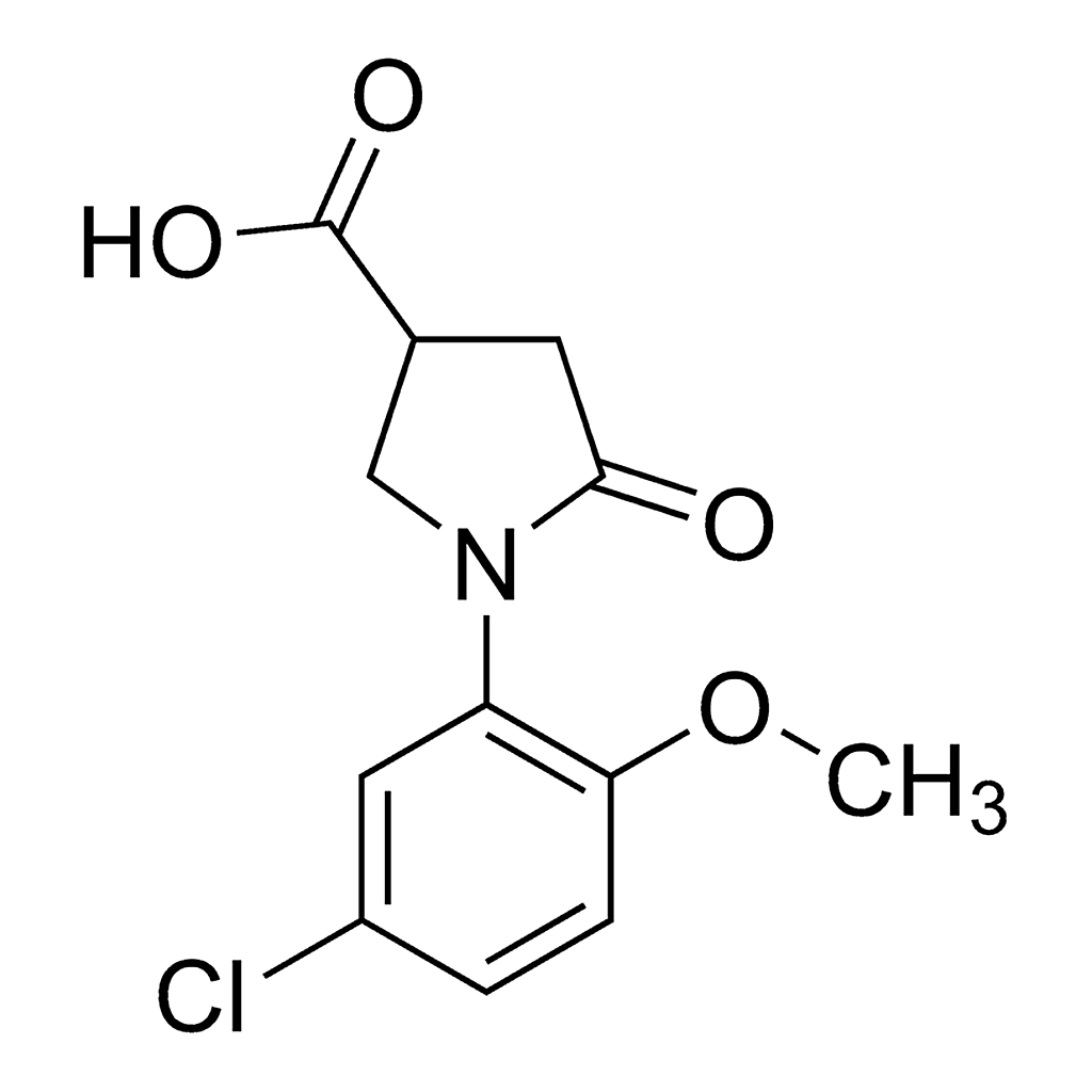 Merck 1-(5-Chloro-2-methoxyphenyl)-5-oxo-3-pyrrolidinecarboxylic acid