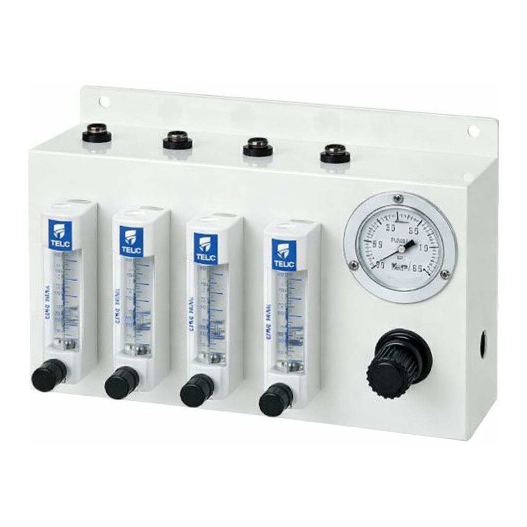 AS ONE Regulator With Flowmeter 4-Row Type 　FMC-2