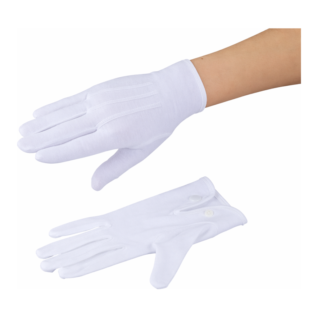 AS ONE Smooth Cotton Gloves (With Hook) 12 Pairs Pack Sand others