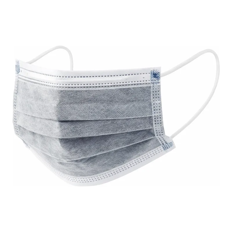 AS ONE Low Dust Emission Activated Carbon Mask (4-layer Type), Regular, 50pcs Included
