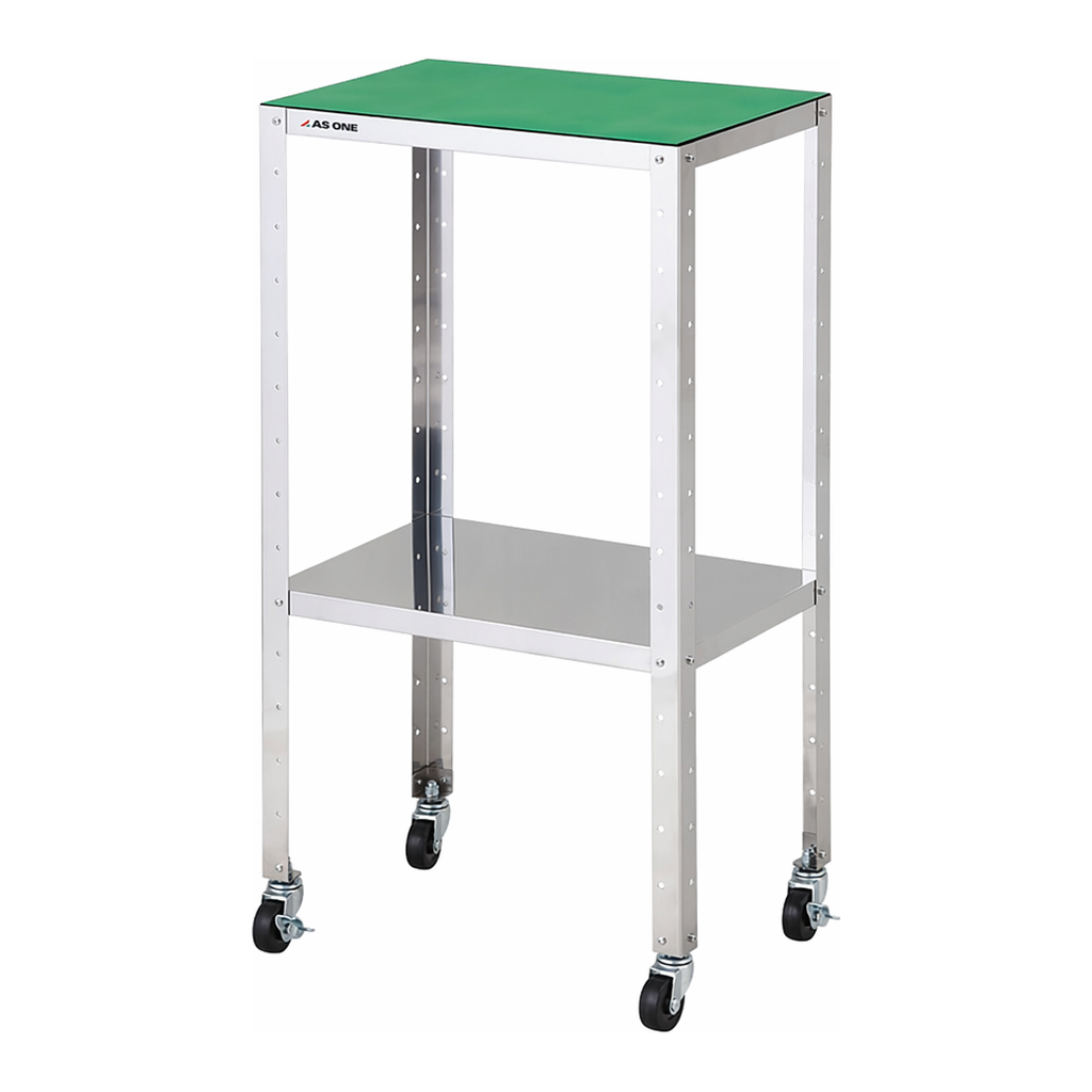 AS ONE Stainless Steel Conductive Wagon, Assembly Type, with Conductive Mat, 460 x 310 x 809, mmand others