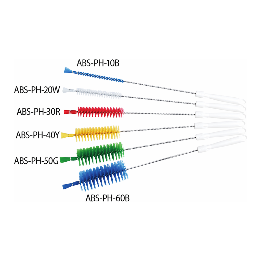 AS ONE Pipe Cleaner with Hole (PBT Hair) 500 x 135 x φ 20 mm Whiteand others