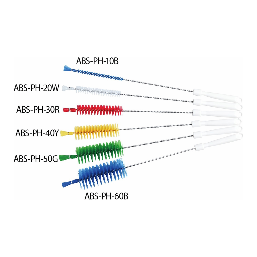 AS ONE Pipe Cleaner with Hole (PBT Hair) 500 x 135 x φ 30 mm Whiteand others