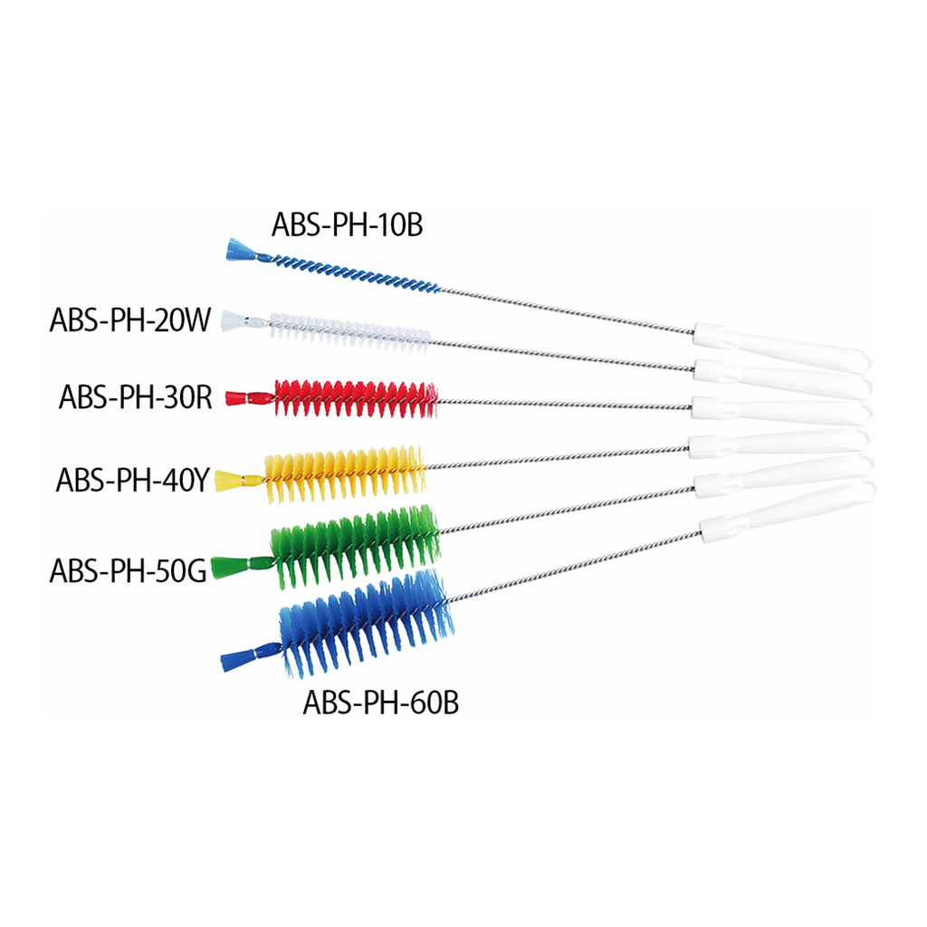 AS ONE Pipe Cleaner with Hole (PBT Hair) 500 x 135 x φ 40 mm Whiteand others