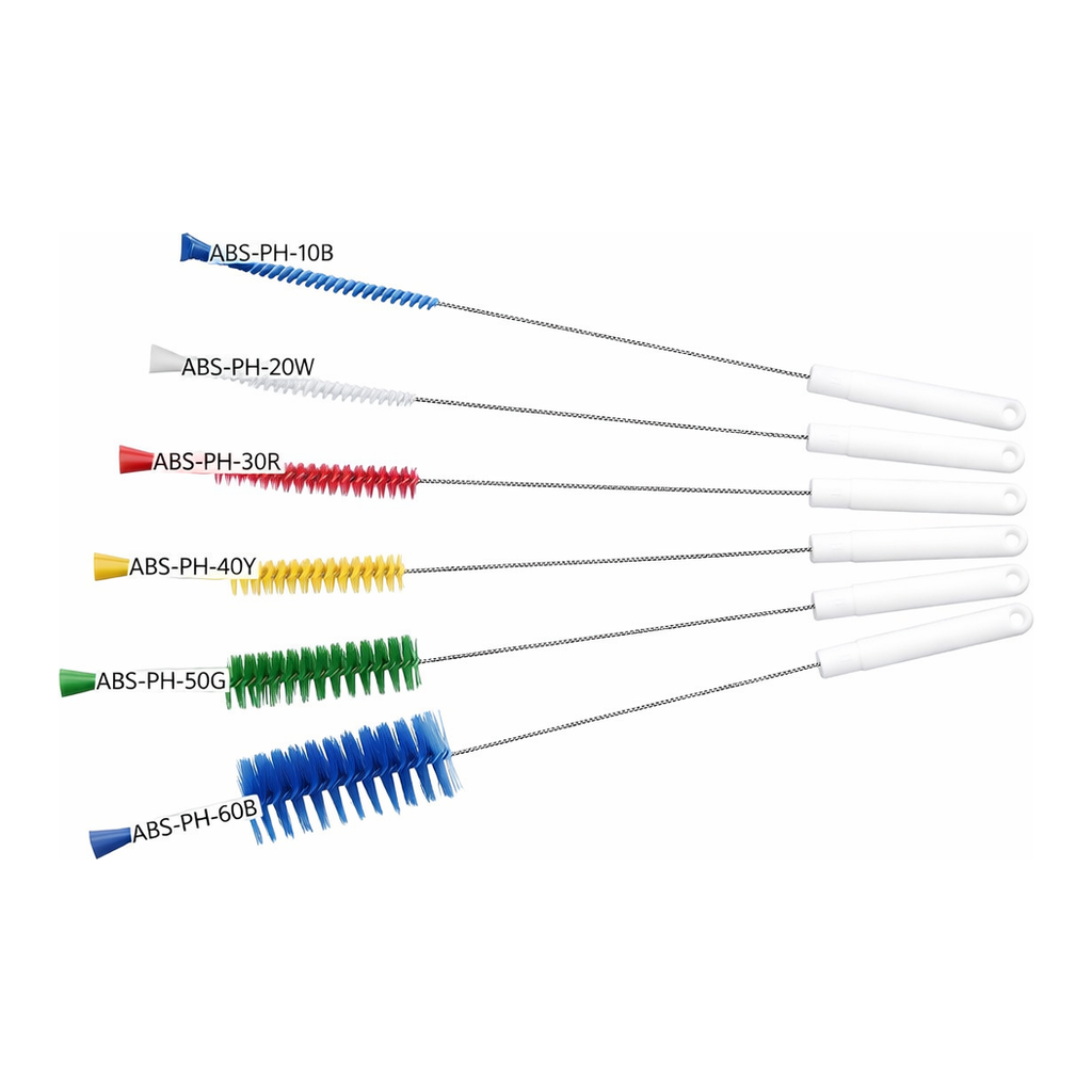 AS ONE Pipe Cleaner with Hole (PBT Hair) 500 x 135 x φ 50 mm Whiteand others