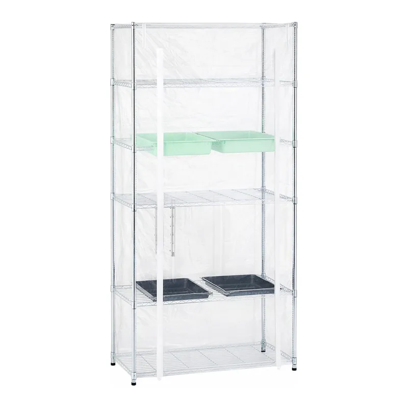 AS ONE Equipment Drying Rack (With Basket and Curtain) Main Unit Set