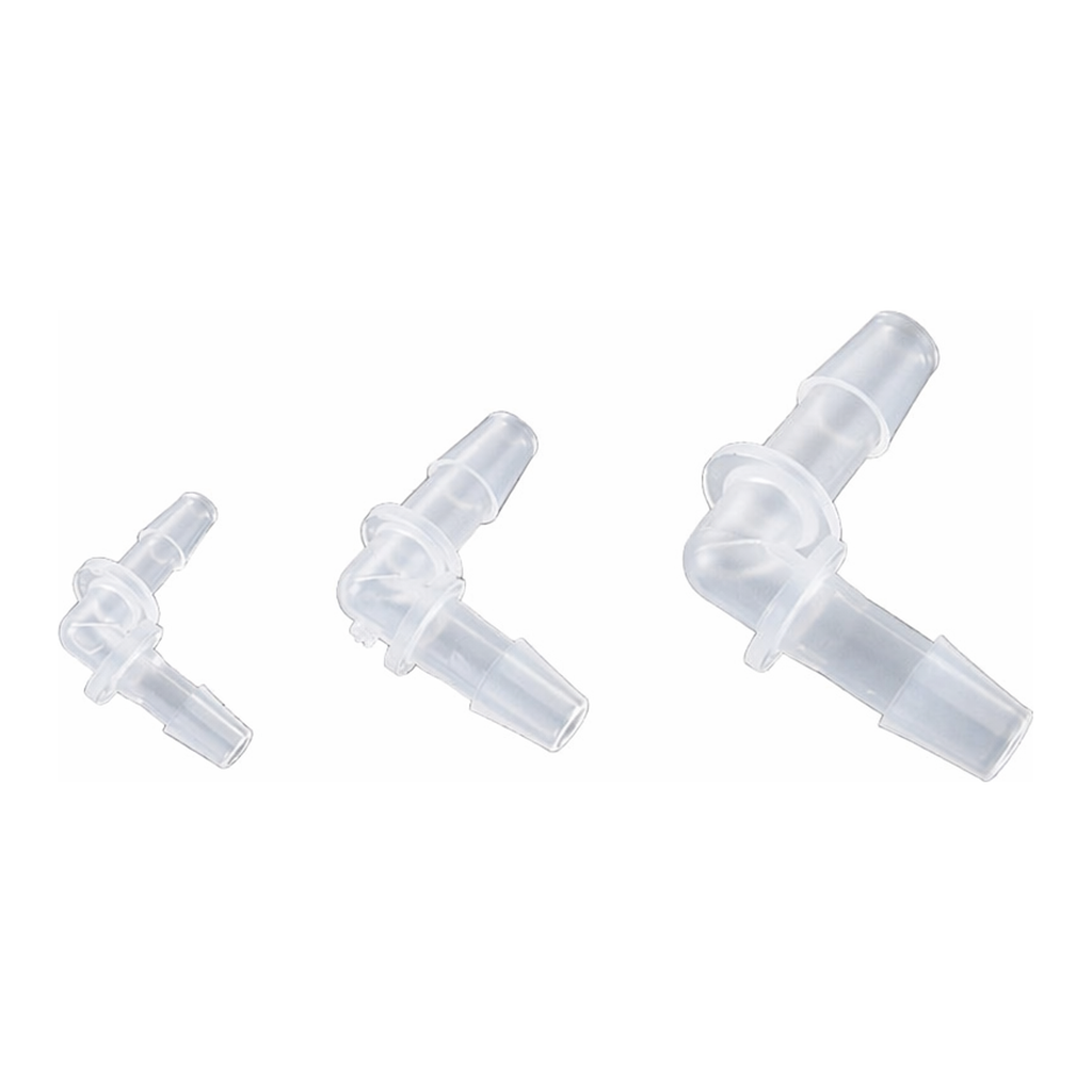 AS ONE Laboran Tube Connector (For Soft Tubes) L Type Same Diameter ID 0.8 -1.5and others