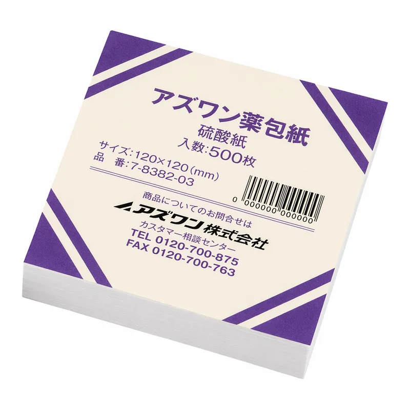 AS ONE AS ONE Weighing Paper (shrink pack) Sulfuric Acid Paper special large, 500 Sheets