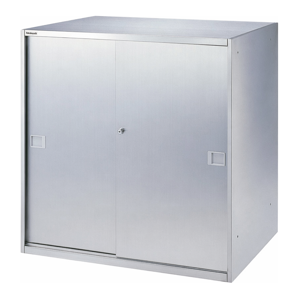 AS ONE Stainless Steel Storage Stainless Steel Double Sliding Door　SS-09SD650