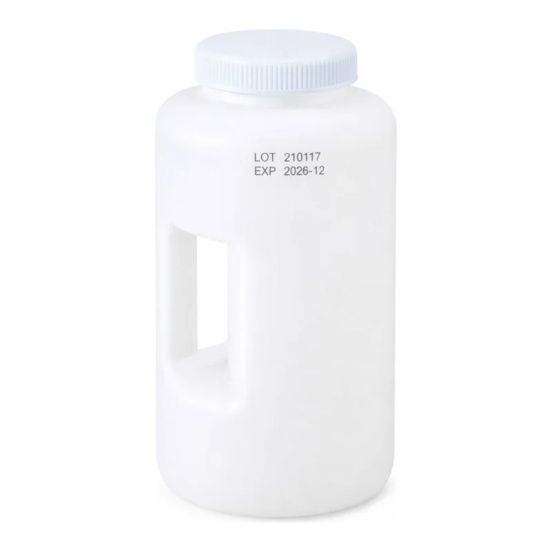 AS ONE Wide-Mouth Bottle with Handle Round HDPEand others
