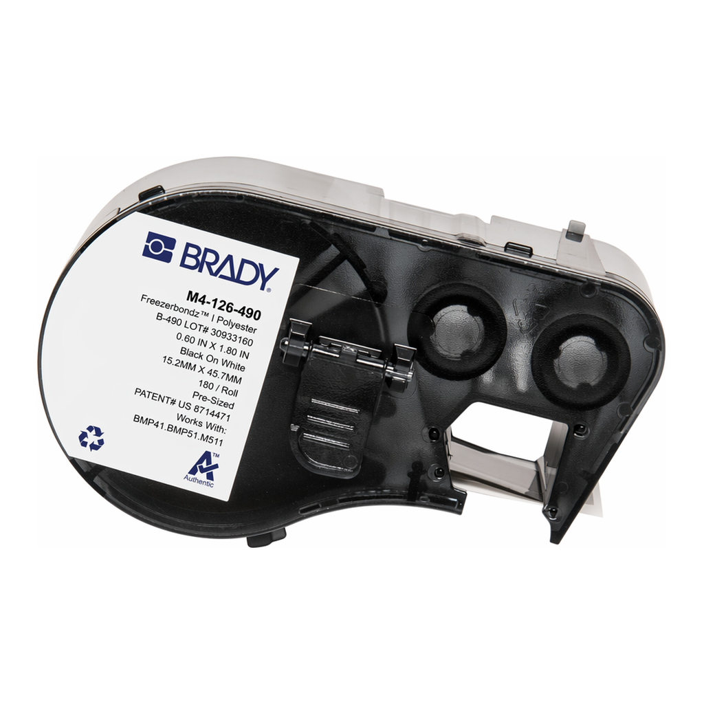 Brady FreezerBondz Cryogenic Matte Polyester Laboratory Labels with Ribbon for M4 M5 Printers
