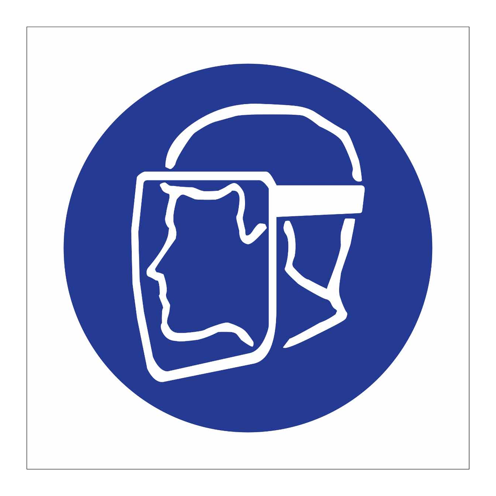 Brady Face Shield Symbol Labels