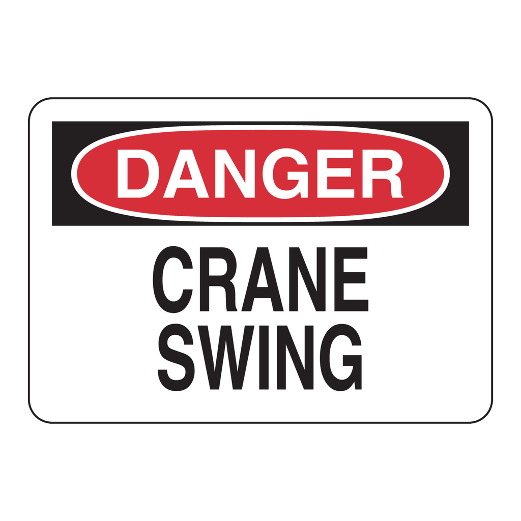 Brady DANGER Crane Swing Sign