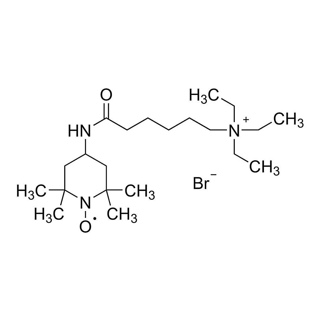 Merck 2,2,6,6-Tetramethyl-4-[1-oxo-6-(triethylammonio)hexylamino]-1-piperidinyloxy bromide