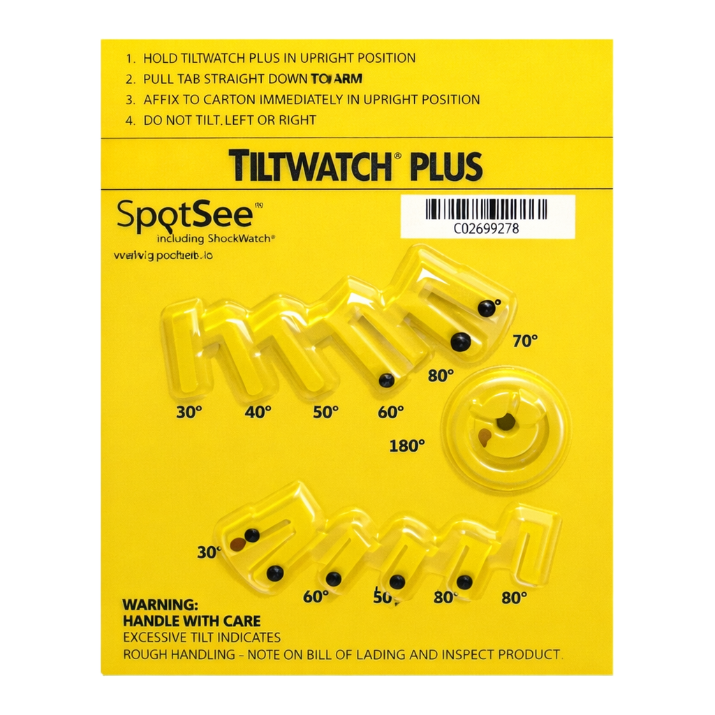 Tilt Indicator TiltWatch Plus - Includes Companion Label