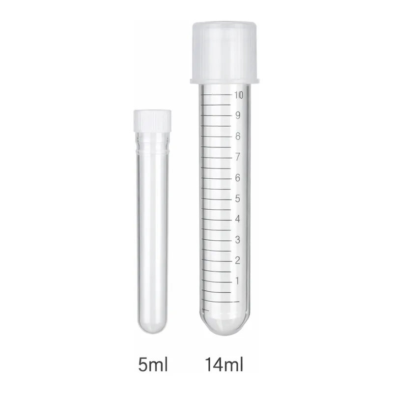 Daihan Science Biofil 14㎖ PP/PS Culture Tube, Round Bottom, with Moulded Graduation·Dual-posit