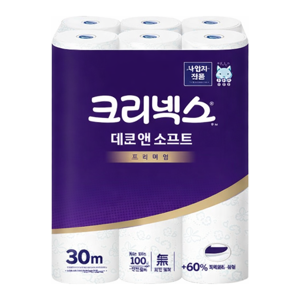 OFFICENEX [P]유한킴벌리 데코&소프트 무향 3겹 (24롤X30M)