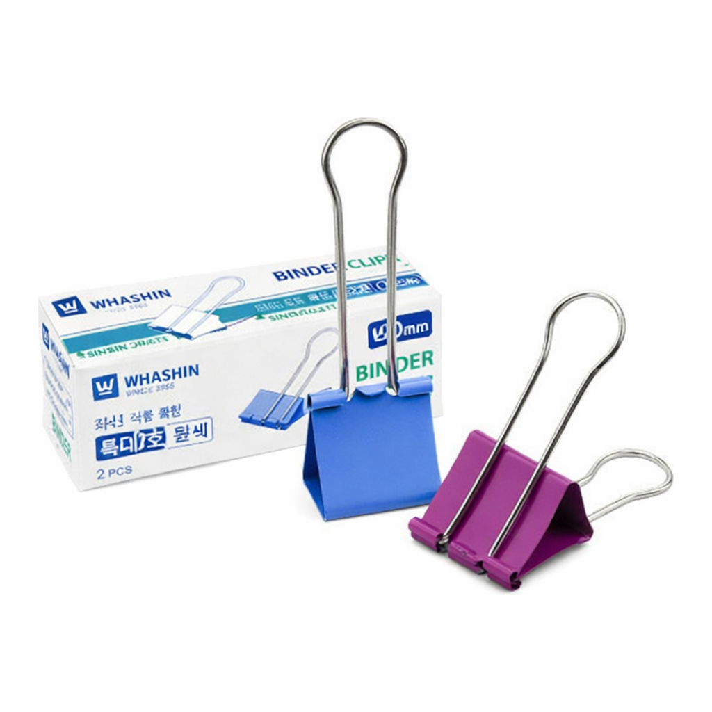 OFFICENEX 화신 더블클립 특대2호(원색/60mm/2PCS)