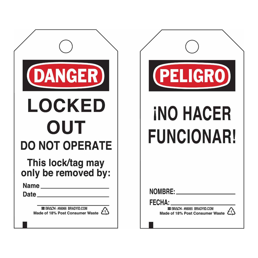 Brady Lockout Tags
