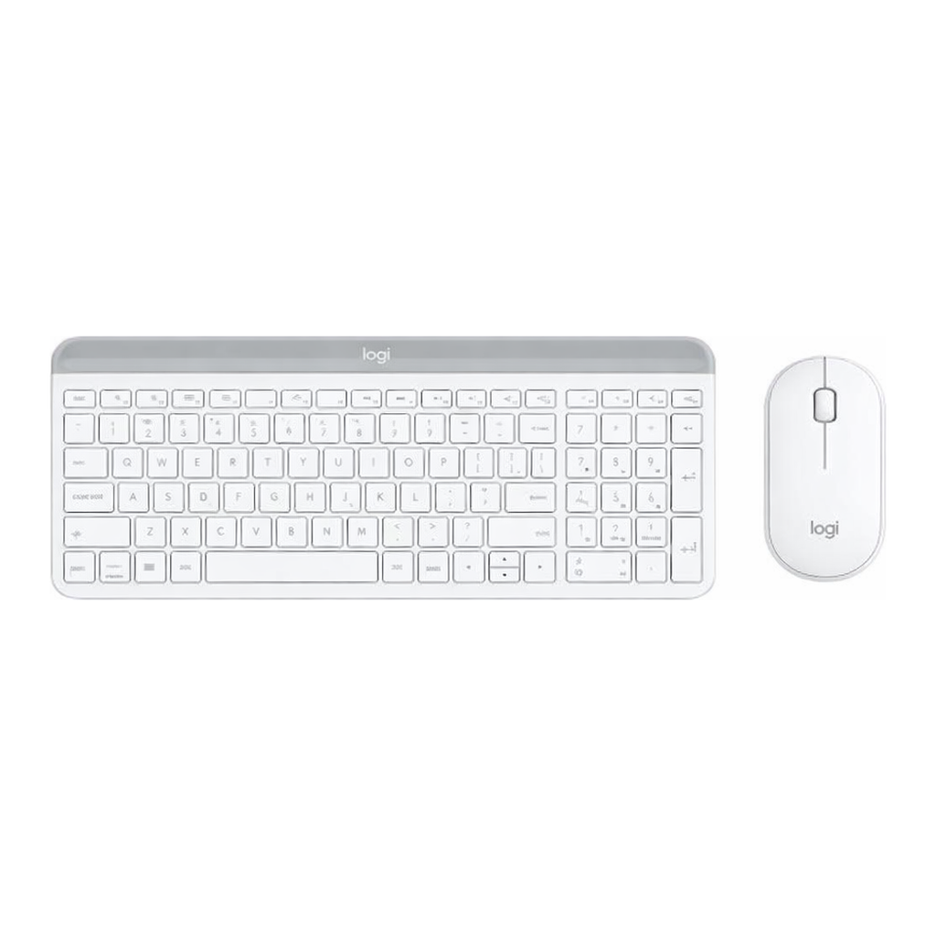 OFFICENEX 슬림 무선 콤보(MK470/화이트/Logitech)