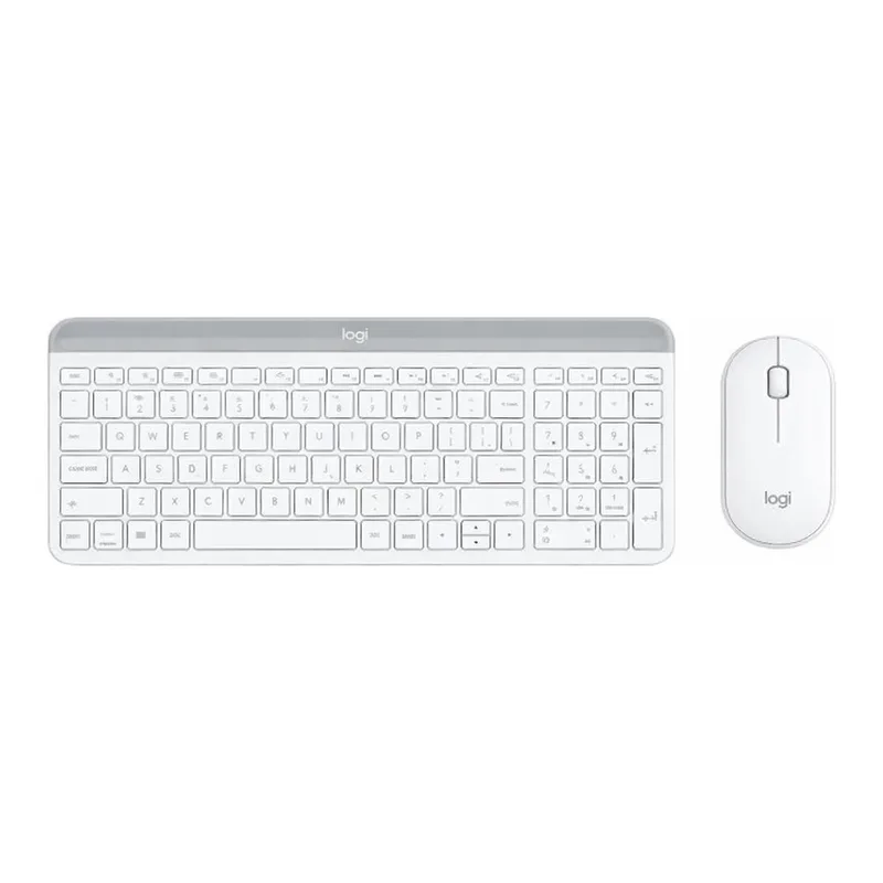 OFFICENEX 슬림 무선 콤보(MK470/화이트/Logitech)