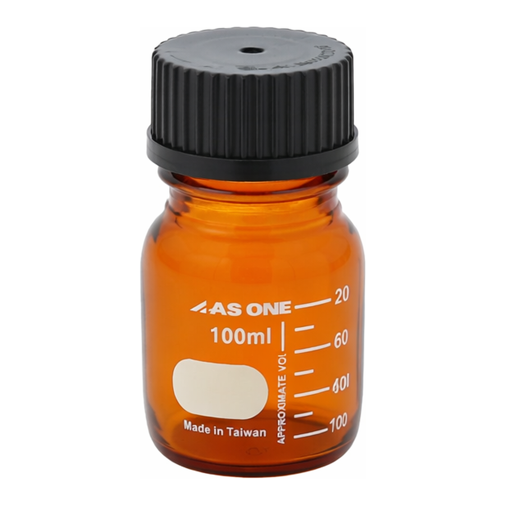 AS ONE Glass Bottle NEO Dark Brown 100mL