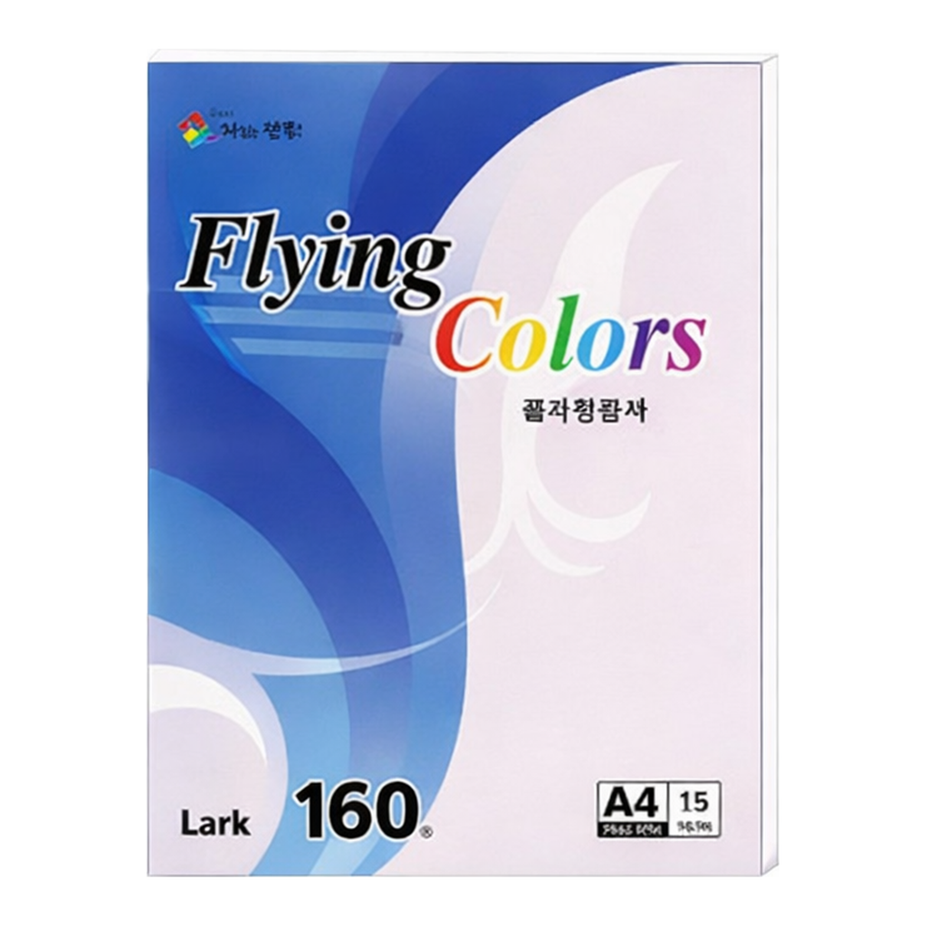 OFFICENEX 플라잉컬러 라크(L20-1/A4/ 160g/ 우유색/ 15매/팩/삼원)