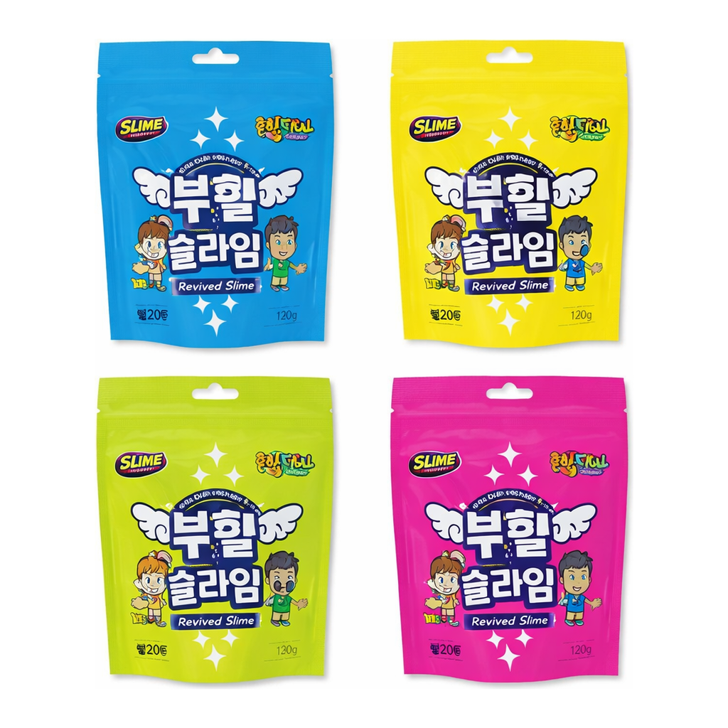 OFFICENEX 흔한남매 부활슬라임 120g 핑크