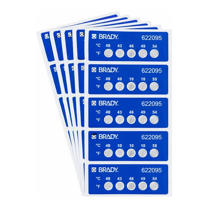 Brady Temperature Indicating 6 Level Labels